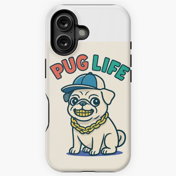 Vista previa del artículo con la obra «Vida Pug», diseñado y vendido por The Dog Doodle Co..