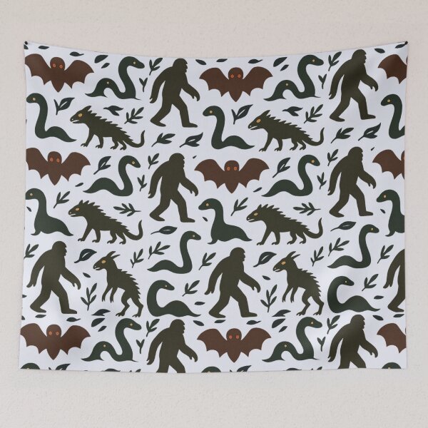 Item preview, Pattern Cryptid Art  designed and sold by Planetporridge.
