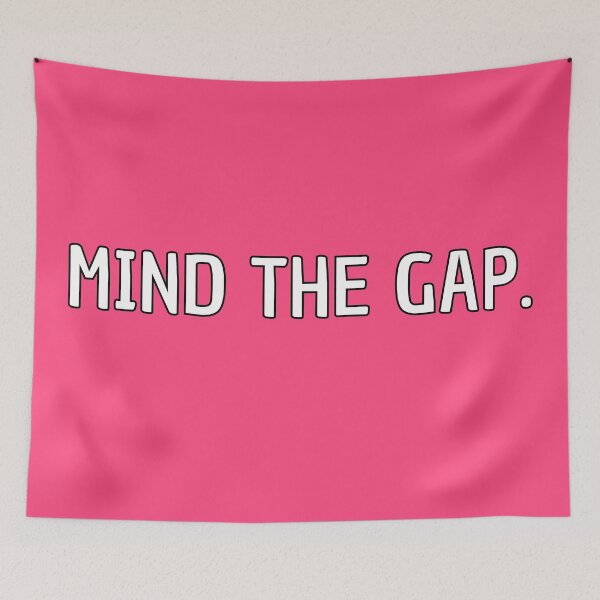 Item preview, Mind the Gap (pink white black stroke edition) designed and sold by Doctor Schtrudel.