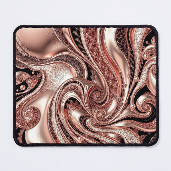 Item preview, Baroque Bloom – Rose Gold Filigree Abstract Art designed and sold by Harmonic_Layers.