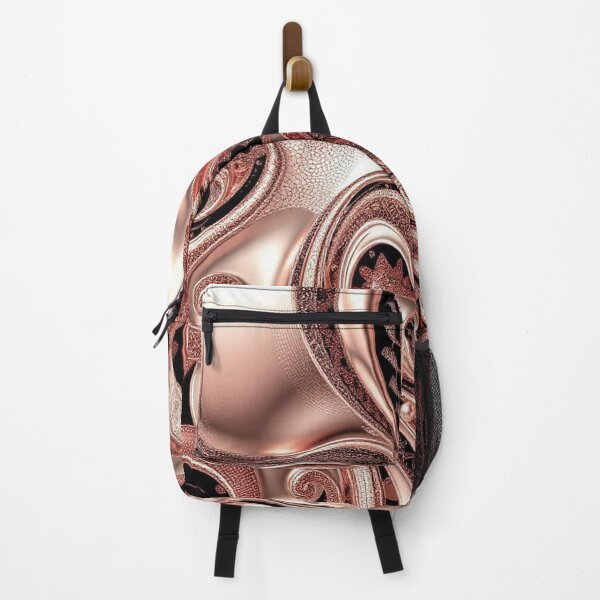 Item preview, Baroque Bloom – Rose Gold Filigree Abstract Art designed and sold by Harmonic_Layers.