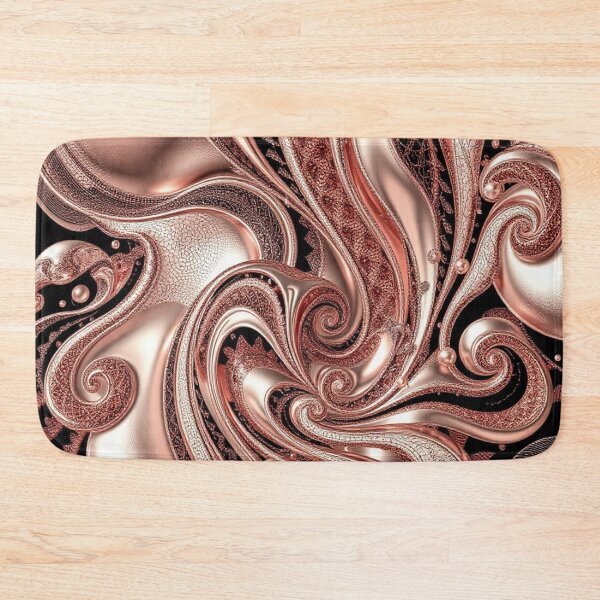 Item preview, Baroque Bloom – Rose Gold Filigree Abstract Art designed and sold by Harmonic_Layers.