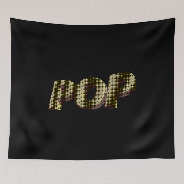 Item preview, Pop Typography Yellow Striped Design designed and sold by trepiu.