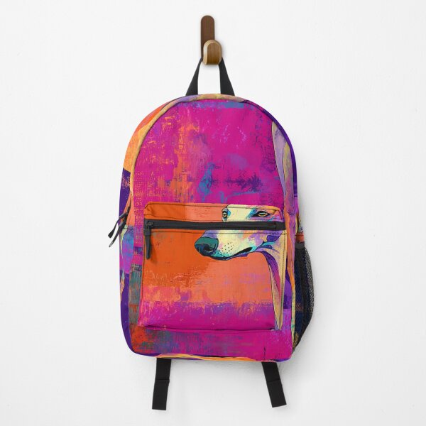 Item preview, Greyhound in orange and pink designed and sold by aghnadarragh.
