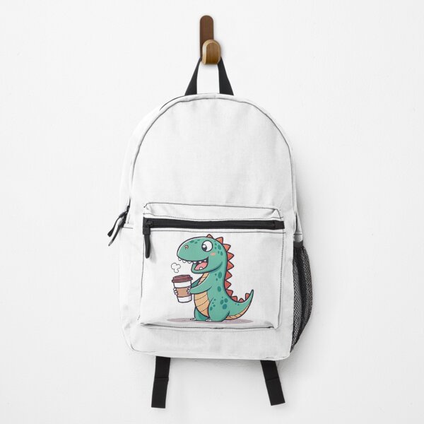 Item preview, Coffee obsessed dinosaur designed and sold by likbatonboot.