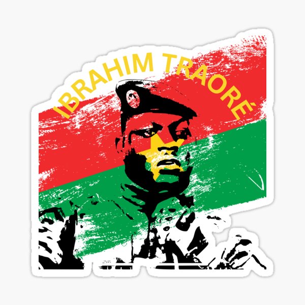 Item preview, Ibrahim Traore Burkina Faso Flag designed and sold by sourceoflife.