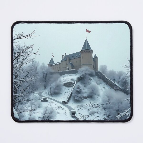 Item preview, Medieval castle in winter designed and sold by Zazeyy.