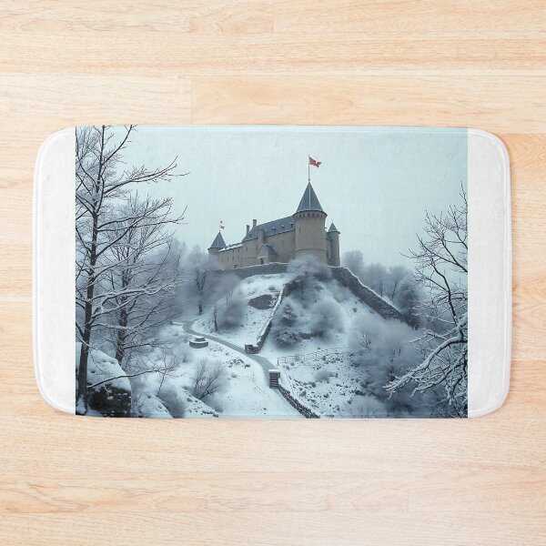 Item preview, Medieval castle in winter designed and sold by Zazeyy.