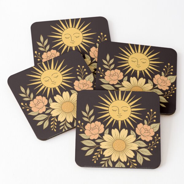 Item preview, Celestial Bloom – Boho Sun & Floral Design for Dreamy Souls designed and sold by NullandPrinted.