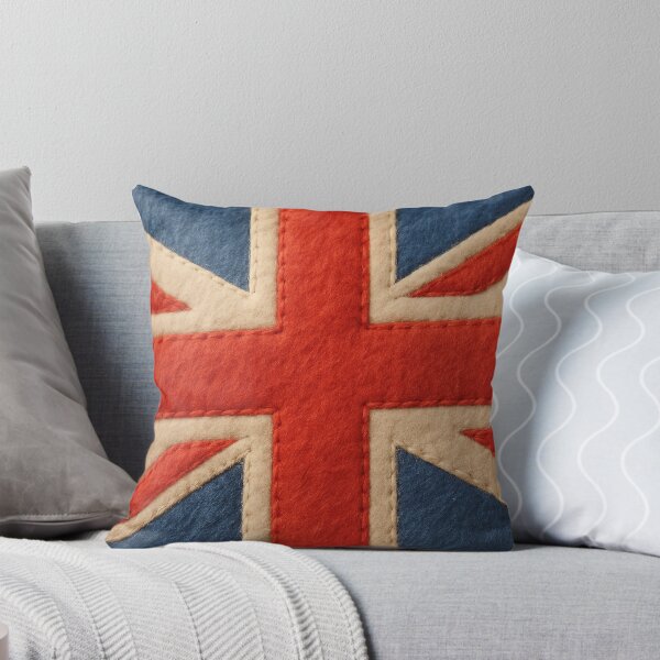 Item preview, Union Jack Felt Flag with Stitched Texture designed and sold by PMG Shop.