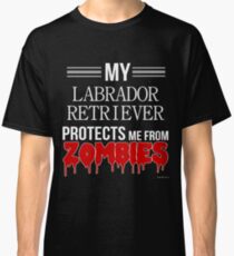 Camiseta clásica Zombie Labrador Retriever - Regalo para el dueño del Labrador Retriever