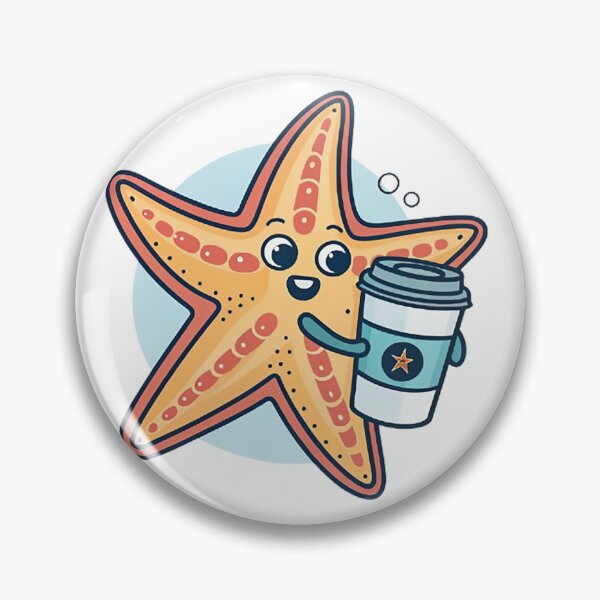 Item preview, Coffee obsessed starfish designed and sold by likbatonboot.