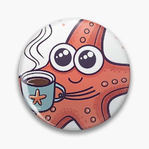 Item preview, Coffee obsessed starfish designed and sold by likbatonboot.