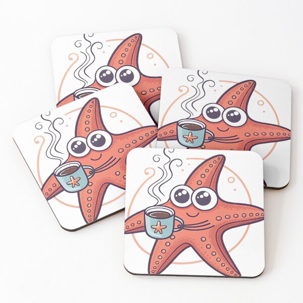 Item preview, Coffee obsessed starfish designed and sold by likbatonboot.