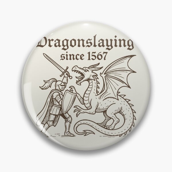 Item preview, Knight vs Dragon – Clash of Steel and Fire #brown designed and sold by SteadyRolling.
