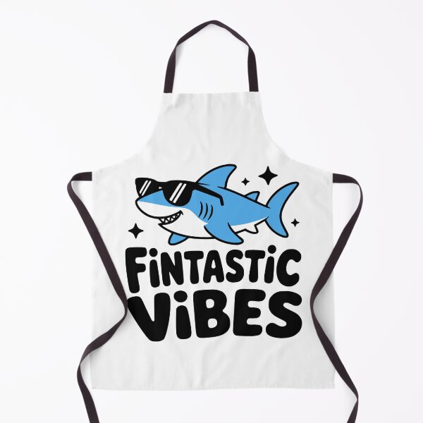 Item preview, Fintastic Vibes! Funny Shark Pun designed and sold by PMCreative.