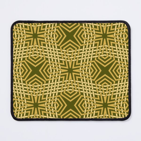 Item preview, Golden Star Pattern in Interlocking Geometry designed and sold by Tarjiart.