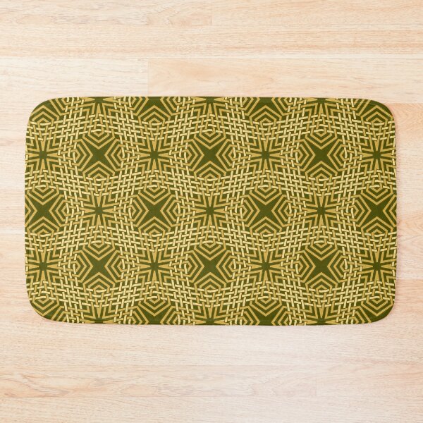 Item preview, Golden Star Pattern in Interlocking Geometry designed and sold by Tarjiart.
