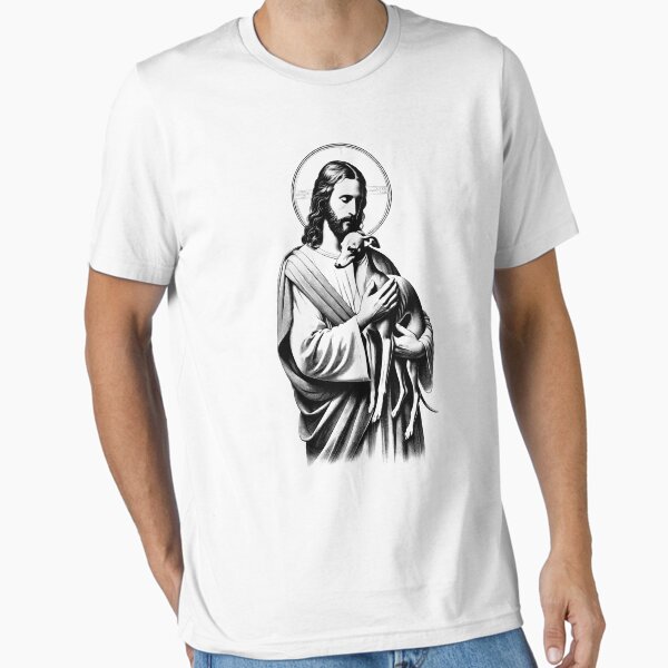 Item preview, Vintage Jesus Hugging Italian Greyhound Christian Faith Dog Lover designed and sold by Kimberley King Art  King Art.