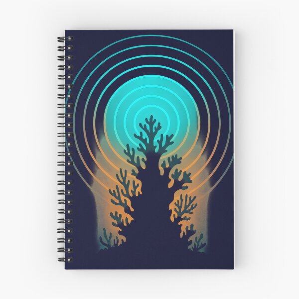 Item preview, Neon Coral Mind – Abstract Coral with Radiating Wave Design designed and sold by Shoot-The-Moon.