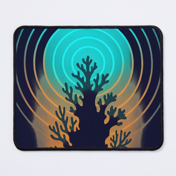 Item preview, Neon Coral Mind – Abstract Coral with Radiating Wave Design designed and sold by Shoot-The-Moon.