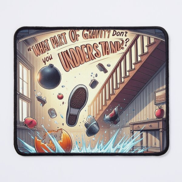 Item preview, "What Part of Gravity Don't You Understand?" design I designed and sold by desAIgns by Rosa.