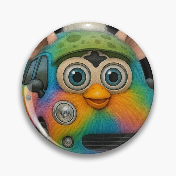 Item preview, Rainbow Furby Car – Realistic Cursed Fuzzmobile designed and sold by TrashCultSupply.
