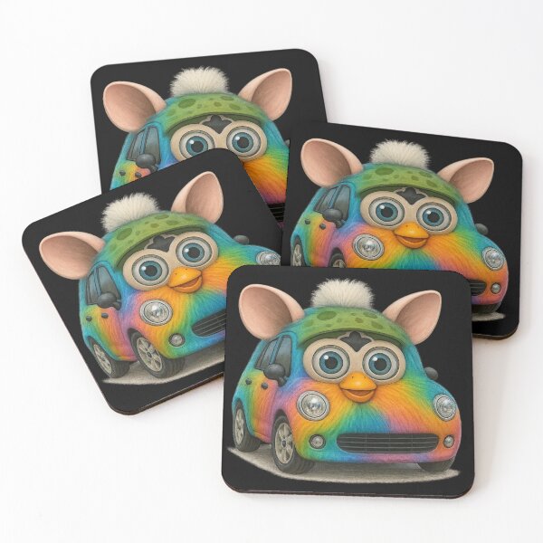 Item preview, Rainbow Furby Car – Realistic Cursed Fuzzmobile designed and sold by TrashCultSupply.