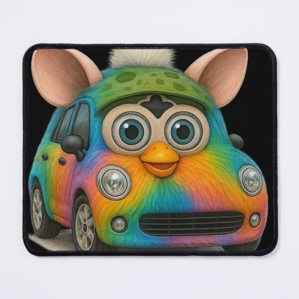 Item preview, Rainbow Furby Car – Realistic Cursed Fuzzmobile designed and sold by TrashCultSupply.