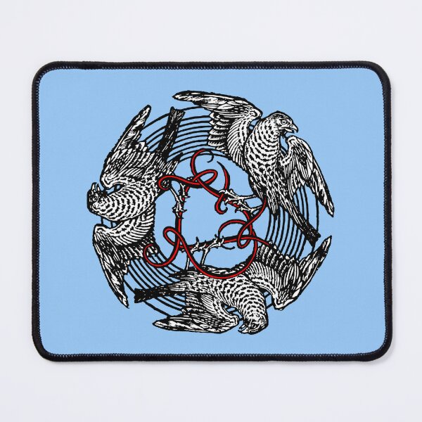 Item preview, Antique Bookplate Three Hawks William de Morgan designed and sold by Pixelchicken.