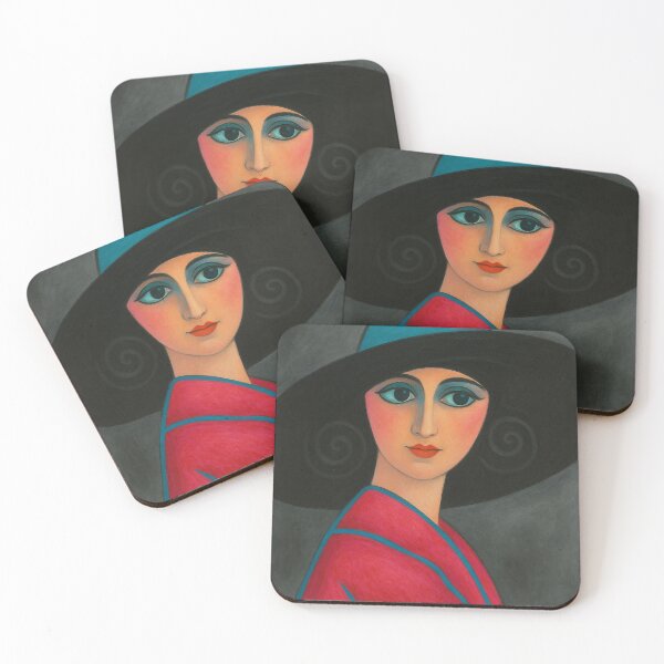 Item preview, Lady in the Wide-Brimmed Hat designed and sold by MaPerle.
