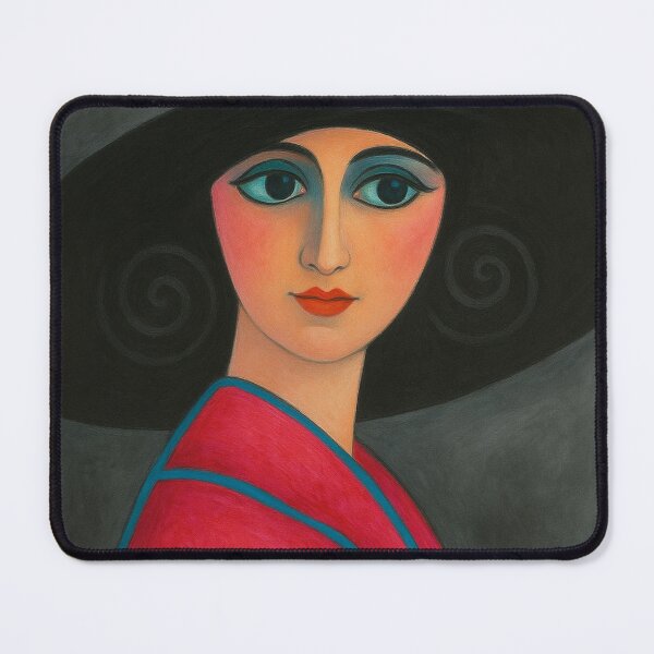 Item preview, Lady in the Wide-Brimmed Hat designed and sold by MaPerle.