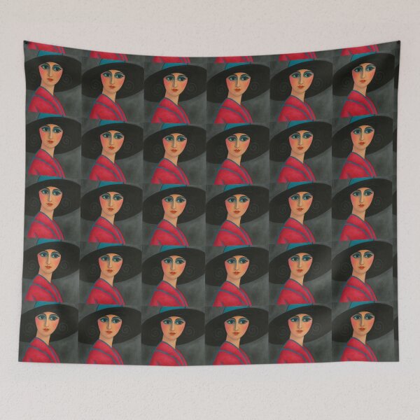 Item preview, Lady in the Wide-Brimmed Hat designed and sold by MaPerle.