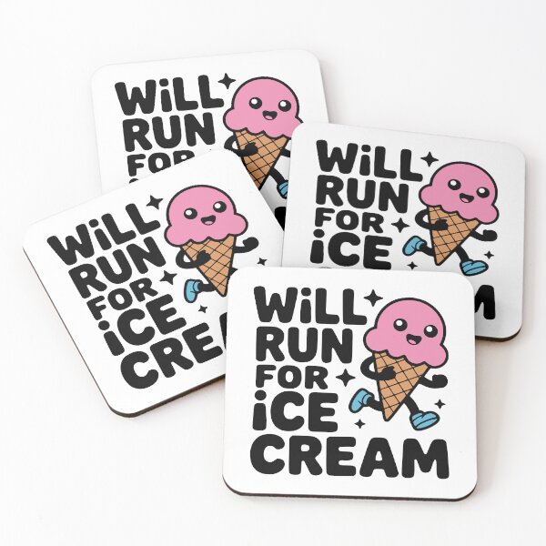 Item preview, Will Run For Ice Cream! Funny Running designed and sold by PMCreative.