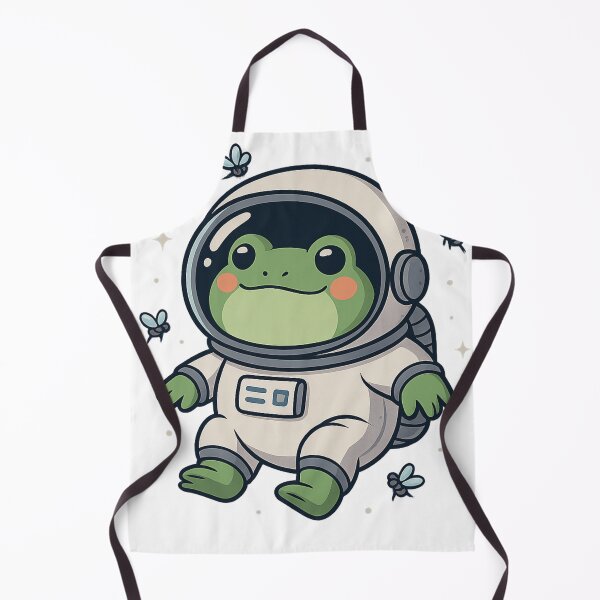 Item preview, Ribbitonaut – Cute Space Frog in Astronaut Suit designed and sold by NullandPrinted.
