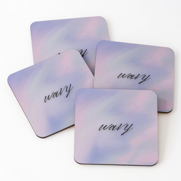 Item preview, Pastel Abstract "Wavy" Typography Design – Soft Aesthetic Minimal Print · Trendy Pastel Art for Apparel, Stickers & Wall Decor designed and sold by teesprinkle.