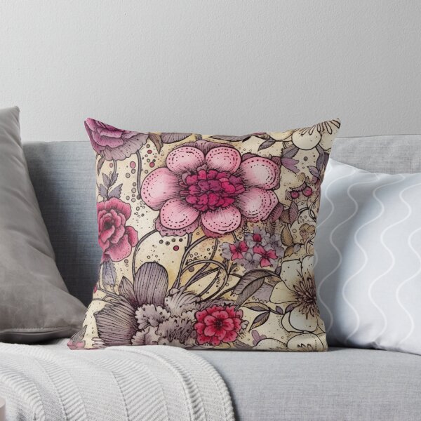 Item preview, Pink retro floral designed and sold by LittleRed72.