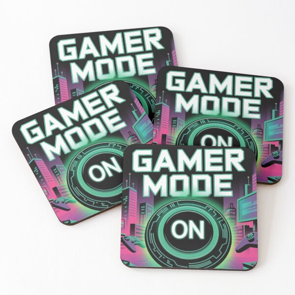 Item preview, Gamer Mode On Cyberpunk Art Print - Neon Gaming Design designed and sold by pnidesign.