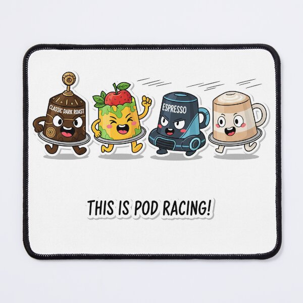Item preview, Coffee Pod Racing designed and sold by JukesyDesigns.