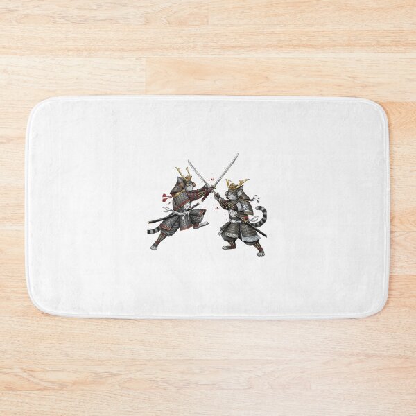 Item preview, Fierce Armored Cat Samurai, Sword Drawn designed and sold by schwa24jpn.