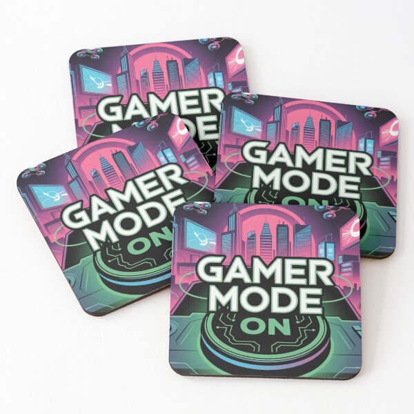 Item preview, Gamer Mode On Cyberpunk Art Print - Neon Gaming Design designed and sold by pnidesign.