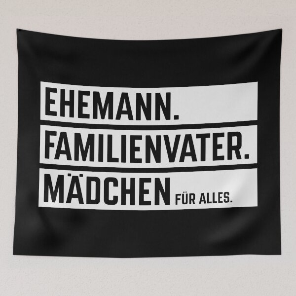 Artikelvorschau, Ehemann – Familienvater – Mädchen Für Alles (Balken / White) entworfen und verkauft von Roderix.