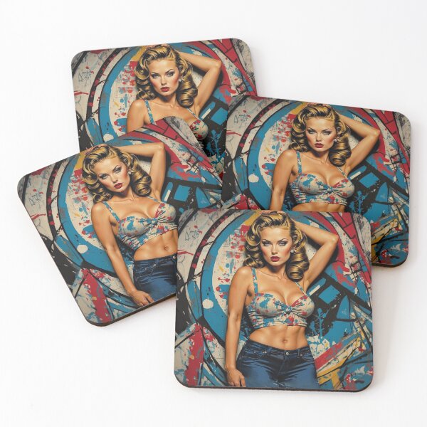 Item preview, Retro PinUp Girl 4 designed and sold by Made-by-Gus.