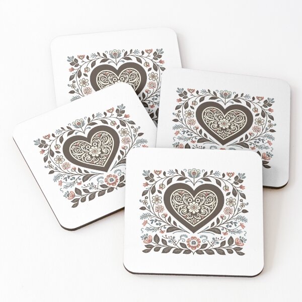 Item preview, Floral Heart Art T-Shirt designed and sold by Route and Render.