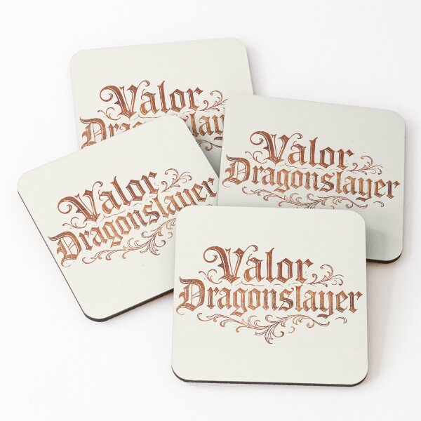 Item preview, Valor Dragonslayer Ornamental Text Design #rust designed and sold by SteadyRolling.