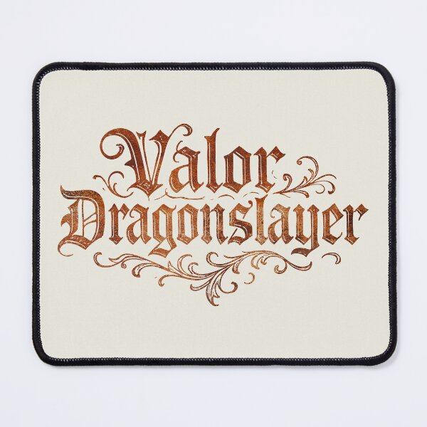 Item preview, Valor Dragonslayer Ornamental Text Design #rust designed and sold by SteadyRolling.