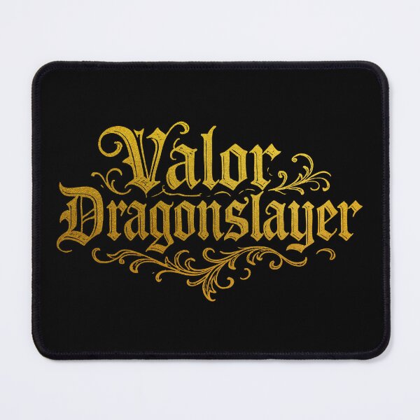 Item preview, Valor Dragonslayer Ornamental Text Design #gold designed and sold by SteadyRolling.