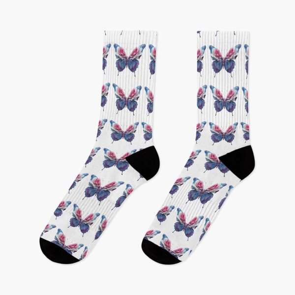 Item preview, Magical Blue Butterfly with Flower Petal Wings designed and sold by Anastasiia Yurevych.
