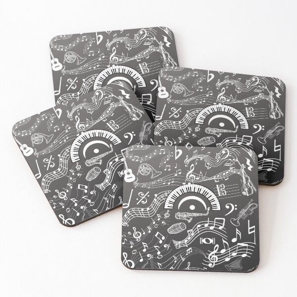 Item preview, Musical Notation & Instruments In Black & White designed and sold by BrightrDayMusicArt.