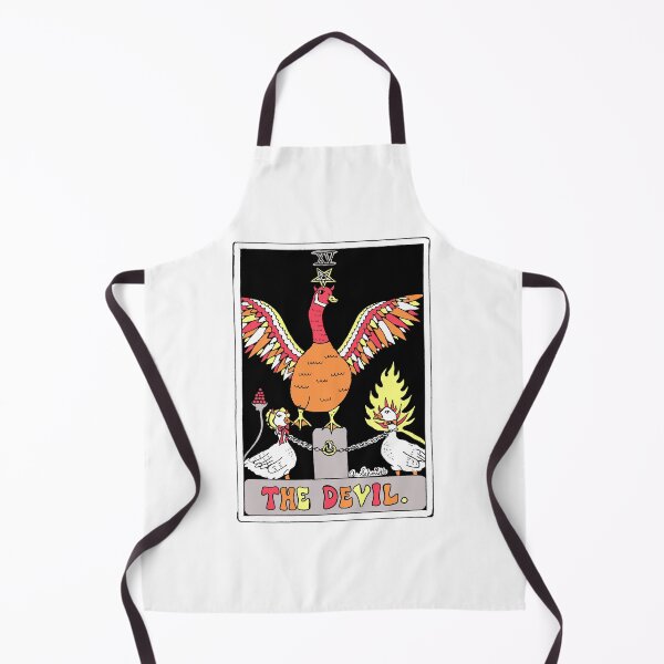 Item preview, The Devil Tarot Card Geese Funny Original Art Illustration designed and sold by Intergalactic Unicorn: Art by Anna Schmidt.